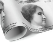 Helen Keller & beroemd doof/Blind Citaat Cadeaupapier (Rol Hoek)