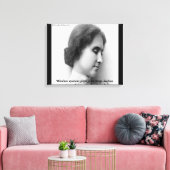 Helen Keller beroemd doof/blind citaat canvasprint Canvas Afdruk (Insitu (Woonkamer))
