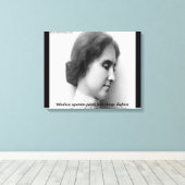 Helen Keller beroemd doof/blind citaat canvasprint Canvas Afdruk (Insitu (Houten vloer))