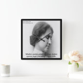 Helen Keller beroemd doof/Blind Quote wandklok (Huis)