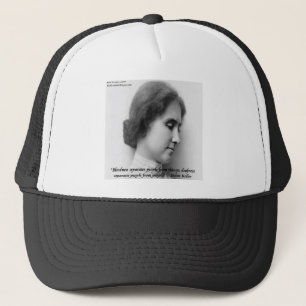 Helen Keller & beroemde dove/blinde quote Trucker Pet