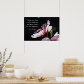 Helen Keller Citaat Peach Blossom in Sunshine Poster (Keuken)