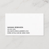 Helen Keller citate "Life is a Daring Adventure" Visitekaartje (Achterkant)