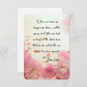 Helen Keller citeert over gelukkige platte Kaart (Voorkant / Achterkant)