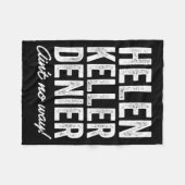 Helen Keller Denier Ain't No Way Funny Retro Meme  Fleece Deken (Voorkant (Horizontaal))