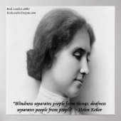 Helen Keller en beroemd Blind/doaf Poster (Voorkant)
