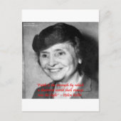 Helen Keller "Faith/Stength" Wisdom Quote Briefkaart (Voorkant)