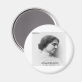 Helen Keller "Faith/Strength" Wisdom Quote Gifts Magneet (Voorkant / Achterkant)