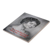 Helen Keller heeft een visioen-weidecitaat Tegeltje (Zijkant)