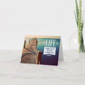 Helen Keller Inspirerend quote "Adventure" Bedankkaart (Voorkant)