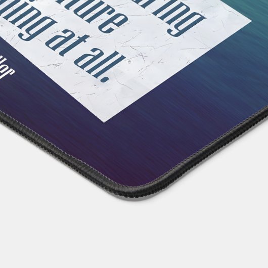 Helen Keller Inspirerend quote "Adventure" Bureaumat (Hoek)