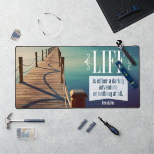 Helen Keller Inspirerend quote "Adventure" Bureaumat