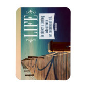 Helen Keller Inspirerend quote "Adventure" Flexi Magneet (Verticaal)