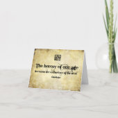 Helen Keller Inspirerend Quote Heresy van een leef Bedankkaart (Voorkant)