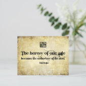 Helen Keller Inspirerend Quote Heresy van een leef Briefkaart (Staand voorkant)