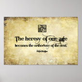 Helen Keller Inspirerend Quote Heresy van een leef Poster (Voorkant)