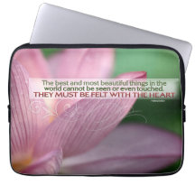 Helen Keller Inspirerend Quote "Voelde met hart"