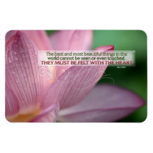 Helen Keller Inspirerend Quote "Voelde met hart"