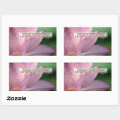 Helen Keller Inspirerend Quote "Voelde met hart" Rechthoekige Sticker (Vel)