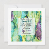 Helen Keller Inspirerende Quote, Mooie Kaart (Voorkant)