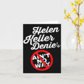 Helen Keller Meme, Ontkenner Grap, Grappige Geschi Kaart (Gele Bloem)