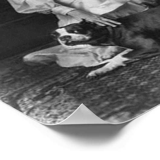 Helen Keller met Dog Poster (Hoek)