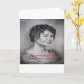 Helen Keller met visie-weideofferte Kaart (Gele Bloem)