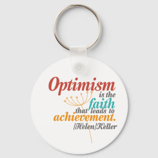 Helen Keller Optimism Quote Sleutelhanger