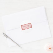 Helen Keller over Literatuur Ronde Sticker (Envelop)
