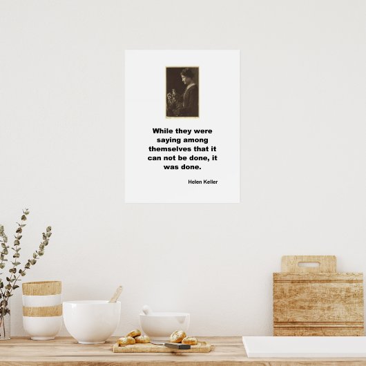 Helen Keller Poster (Keuken)