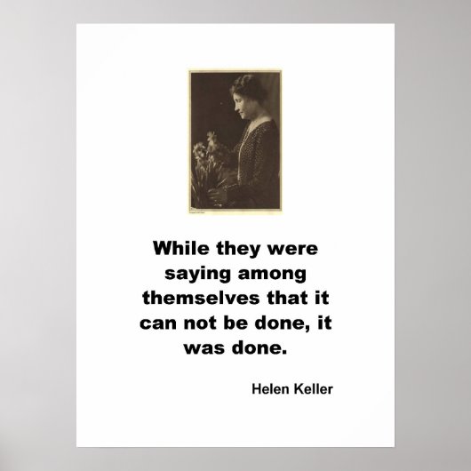 Helen Keller Poster (Voorkant)