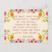 Helen Keller Quote Briefkaart (Voorkant)