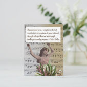 Helen Keller Quote Collage Postcard Briefkaart (Staand voorkant)