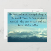 Helen Keller Quote Montana Sky Briefkaart (Voorkant / Achterkant)