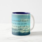 Helen Keller Quote Montana Sky Mok (Voorkant rechts)