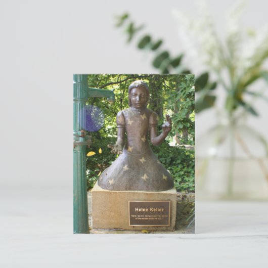 Helen Keller Statue Briefkaart (Staand voorkant)