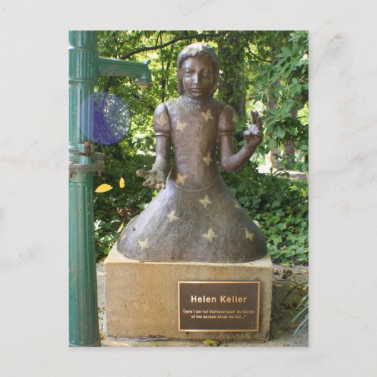 Helen Keller Statue Briefkaart (Voorkant)