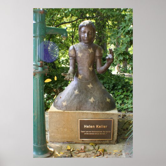Helen Keller Statue Poster (Voorkant)