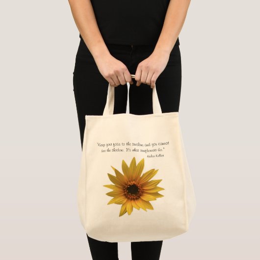 Helen Keller Sunflower Quote Tas (Voorkant (product))