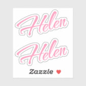 Helen naam x2 sticker (Vel)