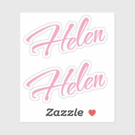 Helen naam x2 sticker (Vel)