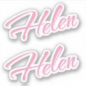 Helen naam x2 sticker (Voorkant)