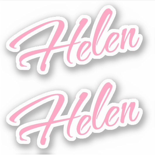 Helen naam x2 sticker (Voorkant)