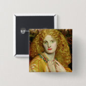 Helen of Troy, 1863 Vierkante Button 5,1 Cm (Voorkant /achterkant)