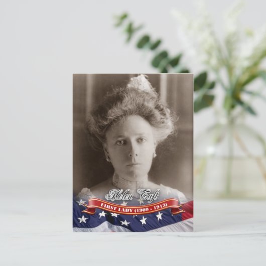 Helen Taft, First Lady van de VS Briefkaart (Staand voorkant)
