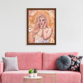 Helen van Troje gouden kunst van Renee Lavoie Canvas Afdruk (Insitu (Woonkamer))