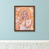 Helen van Troje gouden kunst van Renee Lavoie Canvas Afdruk (Insitu (Houten vloer))