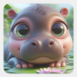 Helen Vierkante Sticker