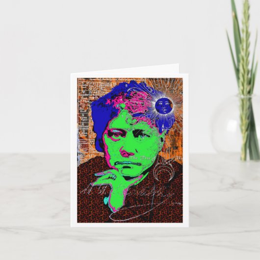 Helena Blavatsky Theosophy Occult Esoteric New Age Kaart (Voorkant)