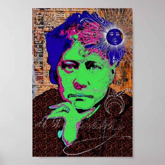 Helena Blavatsky Theosophy Occult Esoteric New age Poster (Voorkant)